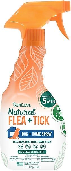 TropiClean Natural Flea & Tick Dog + Home Spray