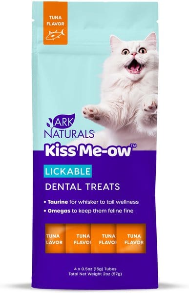 Ark Naturals Kiss Me-Ow Tuna Lickable Dental Cat Treats