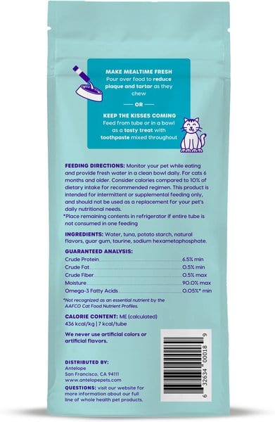 Ark Naturals Kiss Me-Ow Tuna Lickable Dental Cat Treats
