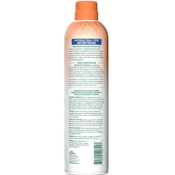 TropiClean Natural Flea & Tick Easy Mist Spray for Dogs