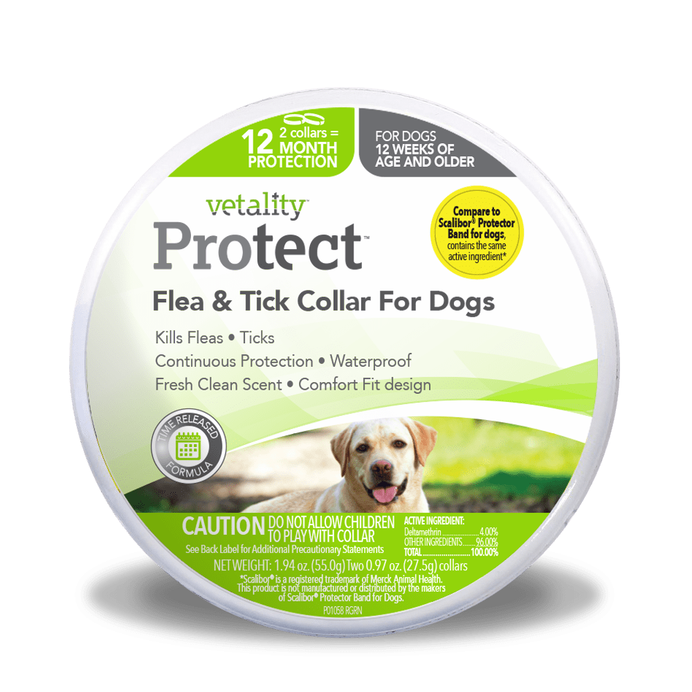 Vetality Flea and Tick Protection Collar for Dogs