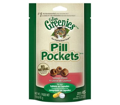 Greenies Pill Pockets Feline Salmon Flavor Cat Treats
