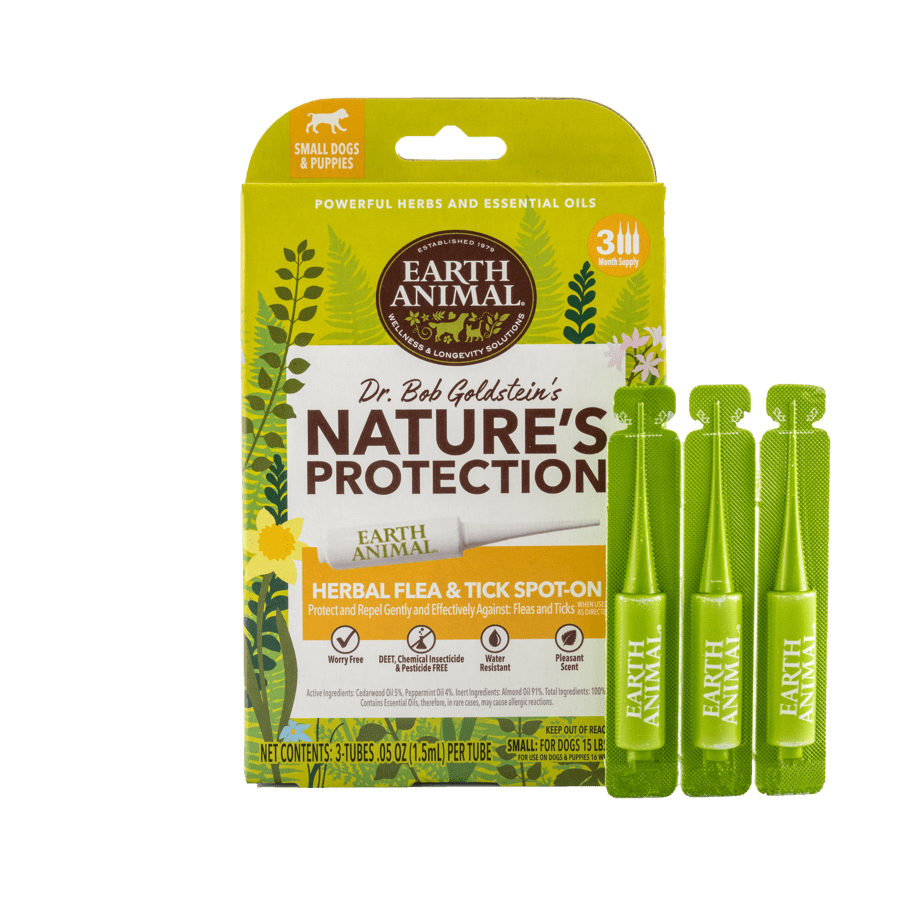 Earth Animal Nature's Protection? Flea & Tick Herbal Spot-On for Small Dogs & Puppies