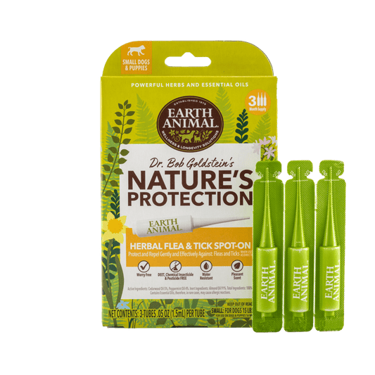 Earth Animal Nature's Protection? Flea & Tick Herbal Spot-On for Small Dogs & Puppies
