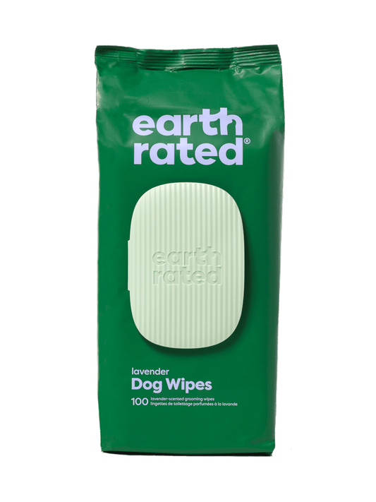 Earth Rated USDA Certified Biobased Lavender Scented Grooming Wipes for Dogs and Cats