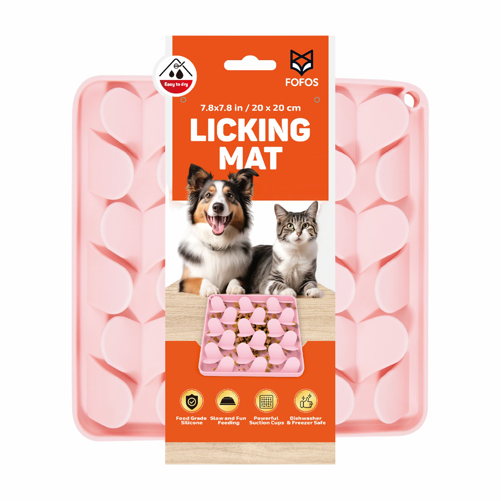 Barkbutler x Fofos Licking Mat for Dogs and Cat (Pink)