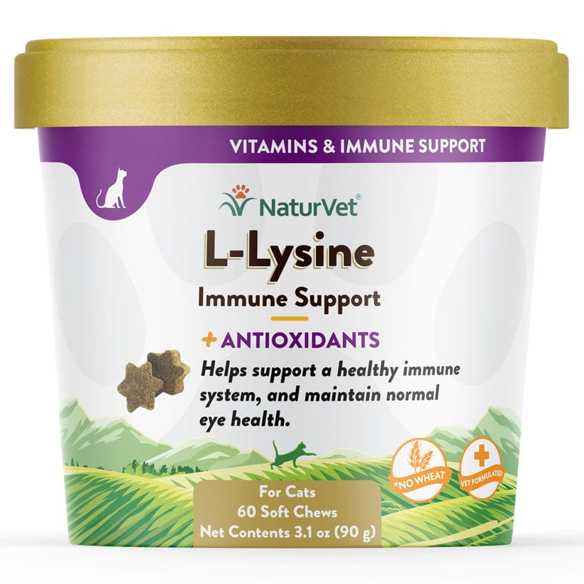 NaturVet L-Lysine Immune Support Soft Chews for Cats